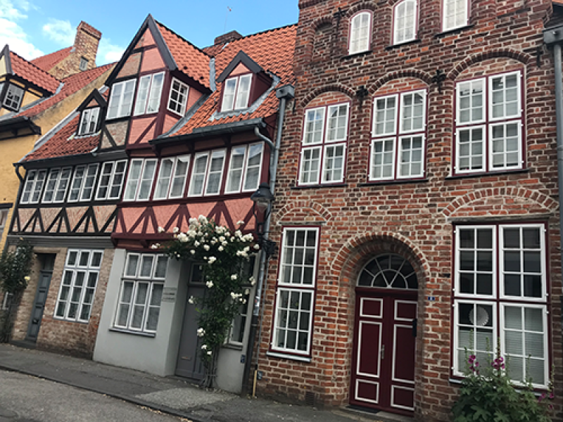 4 Luebeck Backsteinhaus um 1900