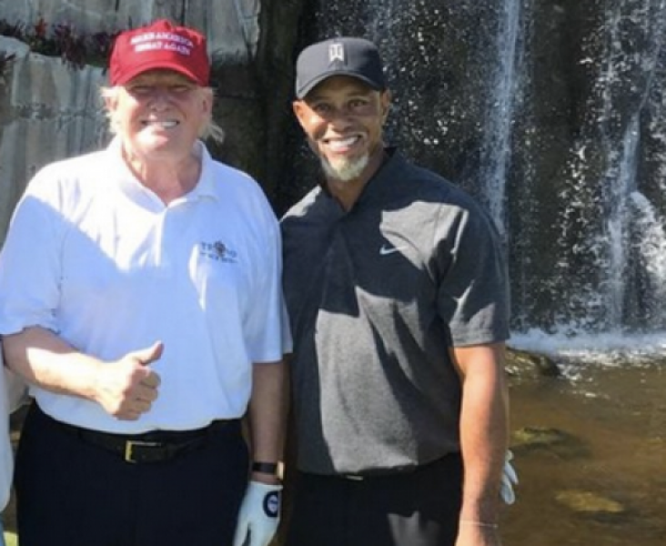 Donald Trump und Tiger Woods